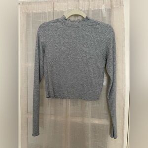 BP grey mock neck long sleeve